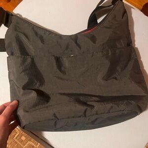 baggalini grey hobo tote bag barley used
